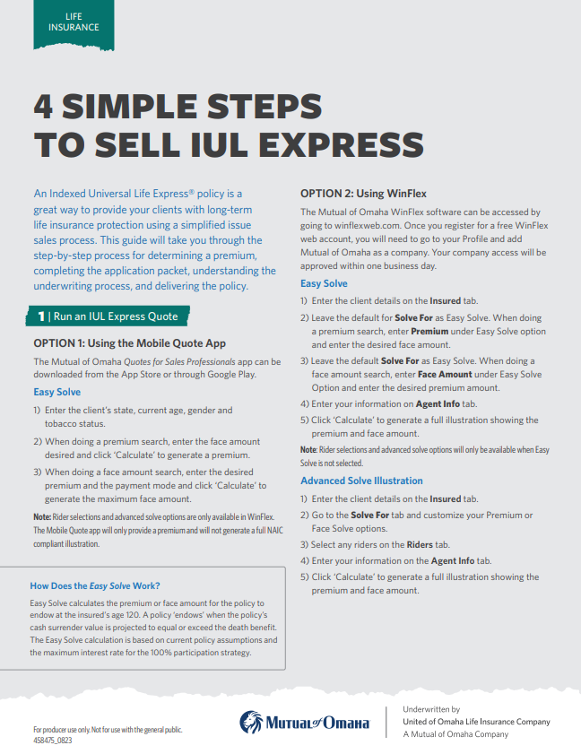 IUL Express Process Guide