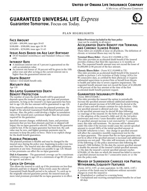 GUL Express Client Highlight Sheet