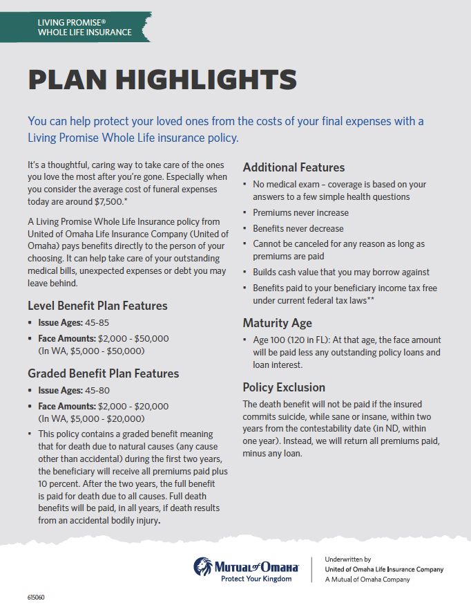 Living Promise Client Highlight Sheet